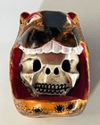 Juan   Felipe Horta Tocuaro Michoacan Wood Mask Mexican Folk Art Tigre Skull