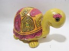 1969 R  Dakin Japan Midcentury Pop Art Turtle Still Figural Bank Flower Power