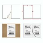 200-20000 Shipping Labels 8 5x5 5 Half Sheet Blank  Self Adhesive 2 Per Sheet Us