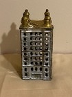 Antique Cast Iron Still Building Bank Vintage Toy Al-35