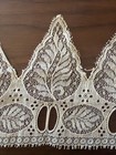 Handmade Cluny Bobbin Lace Trim Yardage 1 75 Yards X 5    Leaf Motif Cotton