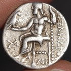 2200  Year Old Genuine Alexander The Great Ancient Greek Silver Drachm Coin
