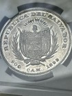 El Salvador Peso 1893 Ngc Au58
