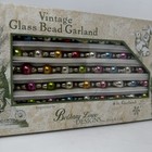 Vintage Glass Bead Garland Jewel Tones Orig Box Bethany Lowe 2 Boxes Lot Mercury