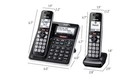 Panasonic Cordless Phone System Answering Machine 5 Handset Bluetooth Read