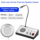 Dual-way Window Counter Intercom Interphone System For Bank Station Hospital