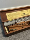 Vintage Keuffel   Esser K e Leroy Lettering Set Drafting Kit Wooden Case