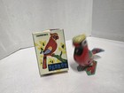      Vintage Shackman Wind-up Jumping Parrot Toy      Tin Litho   Works  W  Box