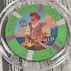 Vintage 2000 Aladdin Las Vegas Nevada  25 Casino Obsolete Poker Chip With Case
