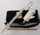Professional Silver Plated Alto Flute G Key W  Straight Curved Head Jonts   Case