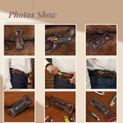 Tourbon Leather Folding Blade Knife Sheath Belt Edc Knives Carry Case 4 Options