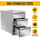 Outdoor Kitchen Bbq Island Components Stainless Steel Access Handleless Drawer
