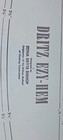 Vintage Dritz Easy Ezy-hem Metal Gauge Measuring Tool Metal Ruler Tailoring Sew