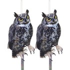 Owls Scarers For Garden  2pack Fake Owls To Frighten Animals  Owls Reflective 