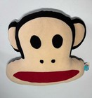 Vintage 2005 Paul Frank Classic  julius  Monkey Head Fleece Pillow 15 x 17 