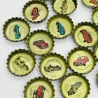 Supercar Japanese Coca Cola Bottle Cap Vintage Retro Crown 56psc