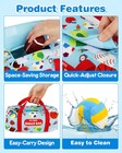 Sensory Sports Balls For Babies 6-12m   6 Pack Machine Washable Plush Set Wit   