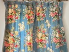Pair Vintage Retro Floral Curtains Drapes W  Pinch Pleats B184