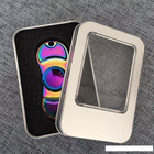 Aluminum Metal Rainbow Hand Spinner Fidget - One Item W random Color And Design