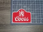 Coors Beer Red white Retro Vintage Style Embroidered Iron On Patch  4  X 3 