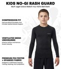 Exxact Sports Long Sleeve Kids Bjj Rash Guard  No Gi Compression Shirt