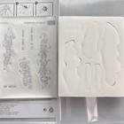 Stampin    Up  Rubber Unmounted Cling Stamps Outlined Occasions Set Of 6