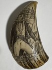 Commodore Perry Whale Tooth Scrimshaw Replica Bone England Antique Reproduction