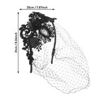 1920s Fascinator Mesh Veil Black Headband Bridal Wedding Tea Party Fascinator   