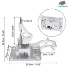 Shift Cable Linkage Trans Bracket Shifter Box For Honda K-series K20 K24 W  Knob