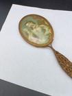 Vintage Filigree Brass Hand Mirror Victorian Lady 8 5   x 3 5    Estate