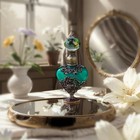 0 17oz Vintage Empty Perfume Bottle Beetle Flower Design Decorative Glass