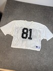 Russell Athletic Football Jersey Mens Xxl White Mesh 81 100  Nylon Usa