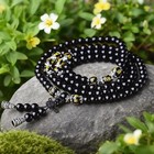 6mm Natural Obsidian 108 Mala Bead Prayer Necklace Bracelet Meditation Yoga Gift