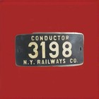 Vintage New York Railways Streetcar Trolley 2 Pcs  Motorman Conductor Hat Badge