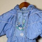 Precious Moments Quiltex Baby Snowsuit Blue Football Theme 18 Months Winter