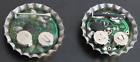 Miller Lite Beer Mgd Flashing Blinking Light Bottle Cap Button 2 Pinback Lot