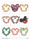 200 Mouse Heads Embroidery Machine Designs Collection Pes Jef Usb