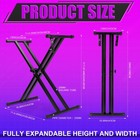 Yeshone Double X Piano Keyboard Stand Pre Assembled Adjustable Portable Heavy   