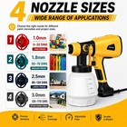 1000w High Power Paint Sprayer  Electric Hvlp Spray Gun With Yellow