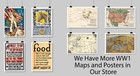 1918 Pictorial World War 1 Ww1 Map Battlefronts Of The Great War Military Poster
