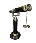 Vintage India Maritime Nautical Desk Tabletop Telescope Optic Magnifier Spyglass