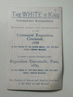 Ca 1890 Victorian Trade Card White Sewing Machine J Crist Jenner Crossroads Pa