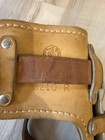 Vintage Klein Tools 8210 Climbing Spurs Gaffs Leather Straps Lineman Electrician