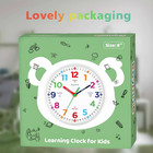 Kids Learning Wall Clock  Colorful Non-ticking Silent Analog Teaching Tool
