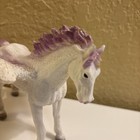 Pegasus White Horse Wings Purple Glitter Mojo Toy Figurine 2018  a72