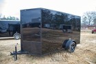 New 2027 6x12 6 X 12 V-nosed Enclosed Cargo Motorcycle Trailer Ramp   Side Door