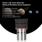 Svbony Sv215 Zoom Eyepiece 1 25  3mm-8mm 56   Parfocal For Planetary Observing