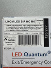 New Lithonia Lhqm Led B R Ho M6 120 277vac Led Emergency Exit Sign W  Lights Blk
