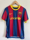 Authentic Nike Fc Barcelona 2010-2011 Home Soccer Fanatics Jersey Size M