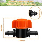 1 4  Drip Irrigation Shut Off Valve - 25 Pack For Garden Lawn Systems